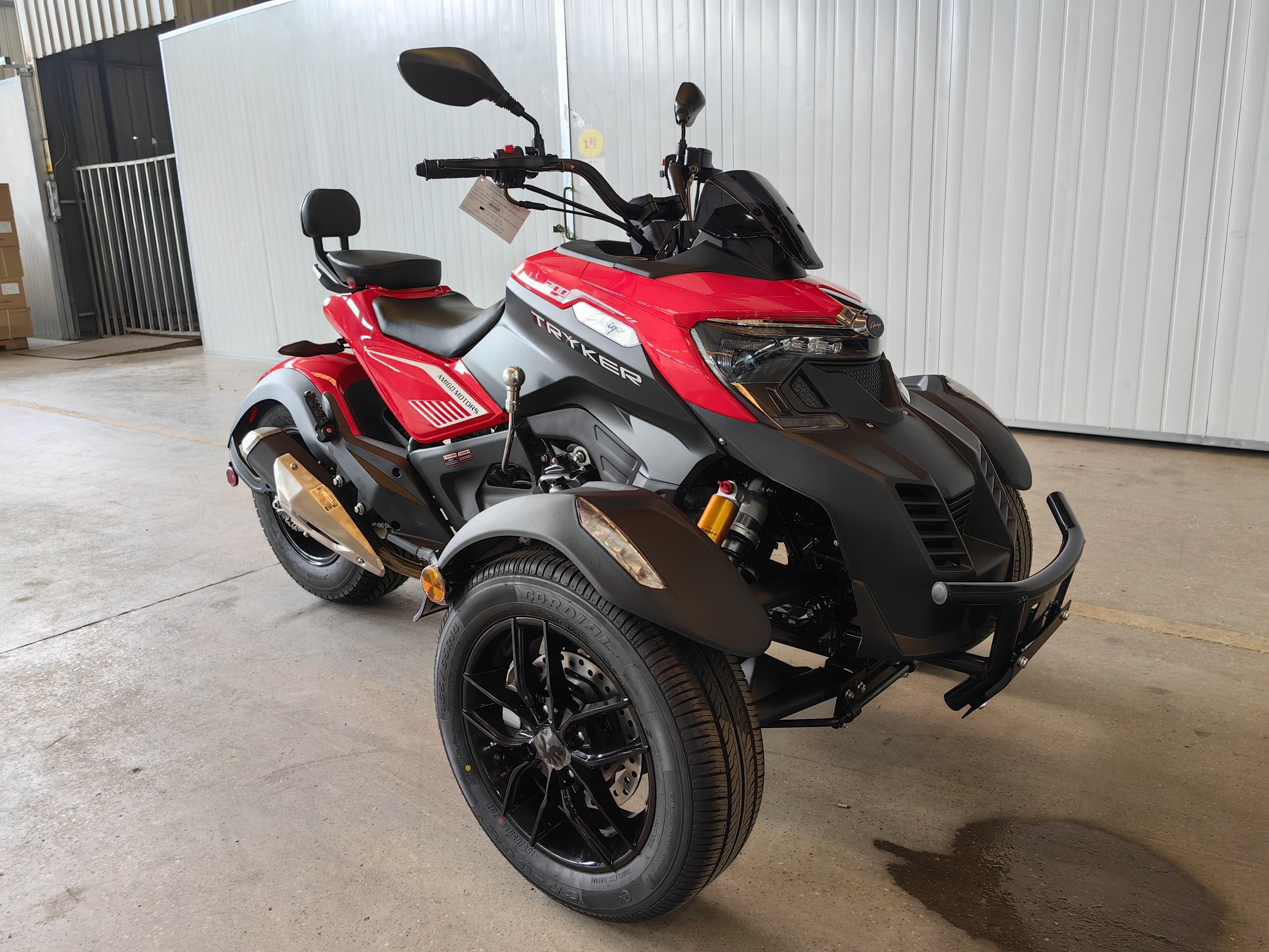 300cc EFI Tryker Trike Scooter Gas Moped Fully Automatic with Reverse - Amigo Tryker 300 - TurboPowersports.com