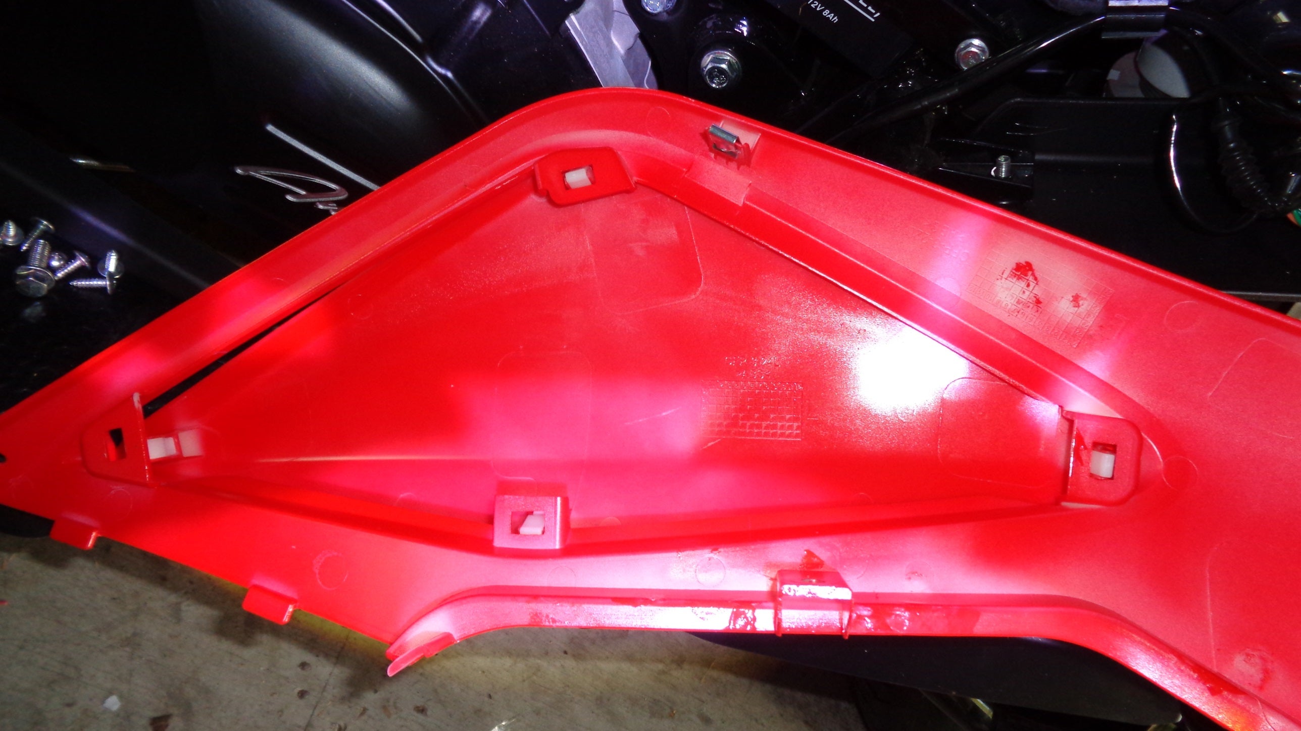 inside battery cover for the Amigo 300cc tryker Trike