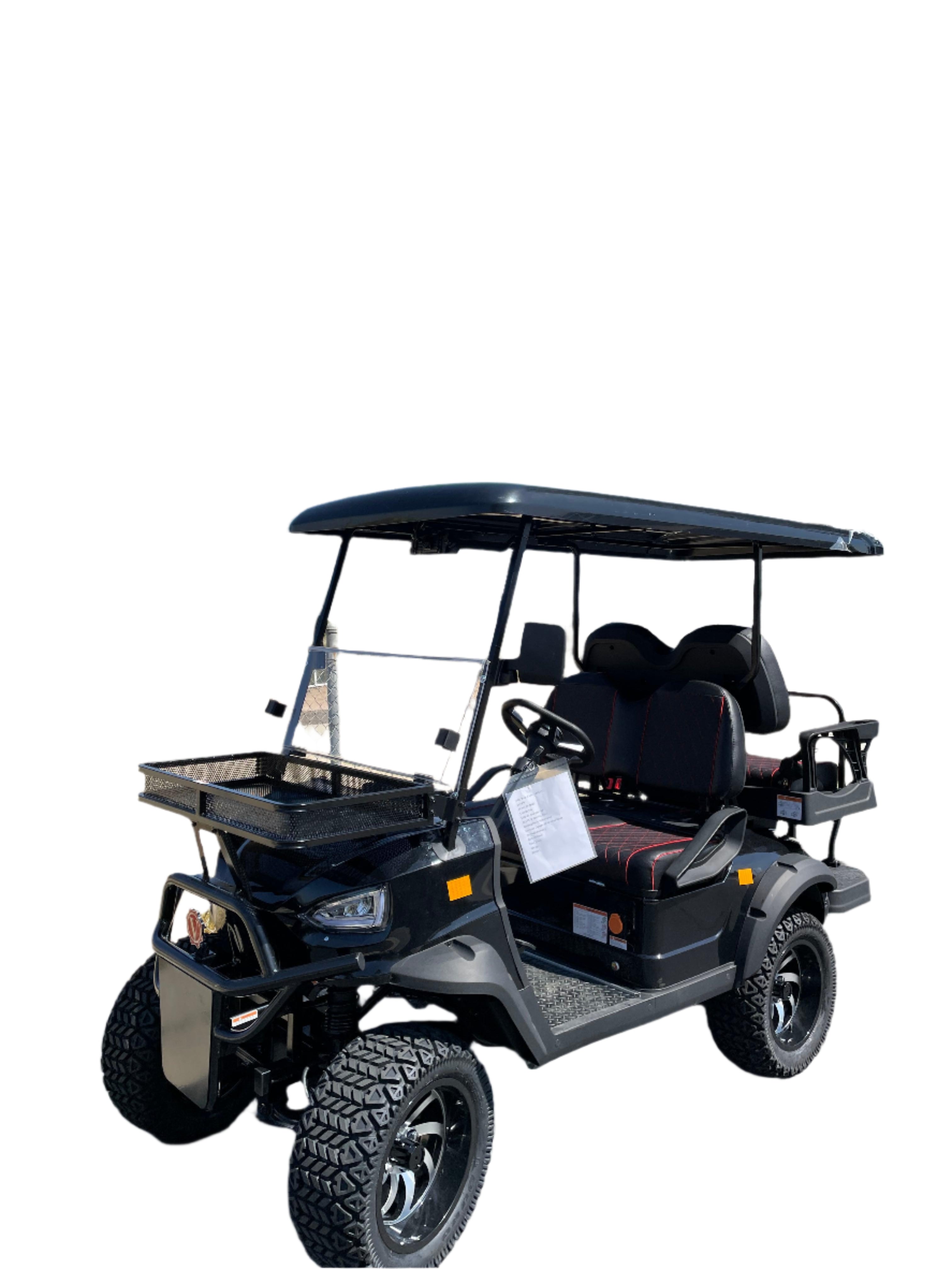 E BOLT Electric Golf Cart 14″ ALLOY WHEELS – LED 48V/5000,150AW - TurboPowersports.com