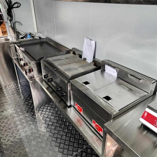 18' Food Concession Trailer Fully Loaded With Every Option - Red-Blue-Black - TurboPowersports.com