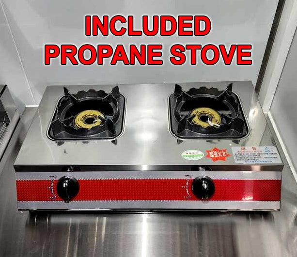 18' Food Concession Trailer Fully Loaded With Every Option - Red-Blue-Black - TurboPowersports.com