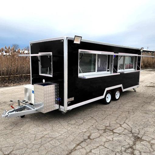 18' Food Concession Trailer Fully Loaded With Every Option - Red-Blue-Black - TurboPowersports.com