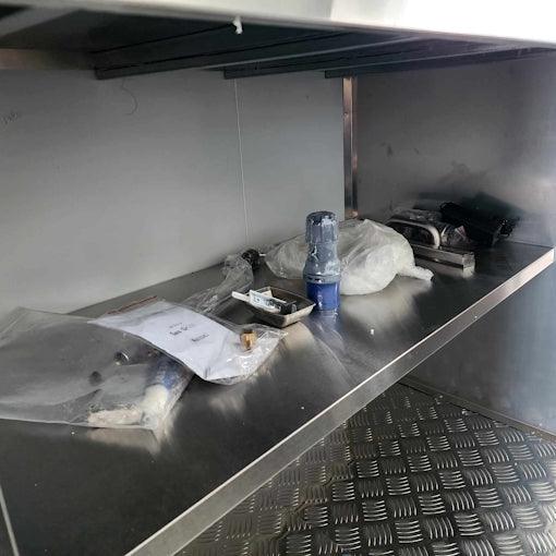 18' Food Concession Trailer Fully Loaded With Every Option - Red-Blue-Black - TurboPowersports.com