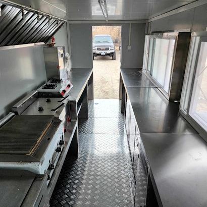 18' Food Concession Trailer Fully Loaded With Every Option - Red-Blue-Black - TurboPowersports.com