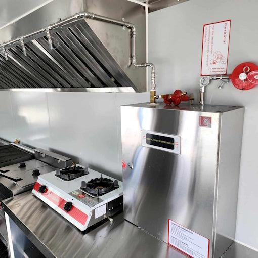 18' Food Concession Trailer Fully Loaded With Every Option - Red-Blue-Black - TurboPowersports.com