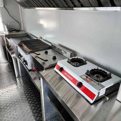 18' Food Concession Trailer Fully Loaded With Every Option - Red-Blue-Black - TurboPowersports.com
