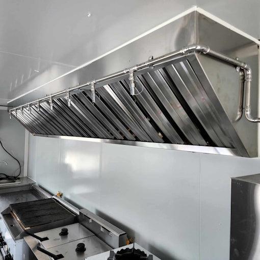 18' Food Concession Trailer Fully Loaded With Every Option - Red-Blue-Black - TurboPowersports.com