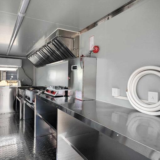 18' Food Concession Trailer Fully Loaded With Every Option - Red-Blue-Black - TurboPowersports.com
