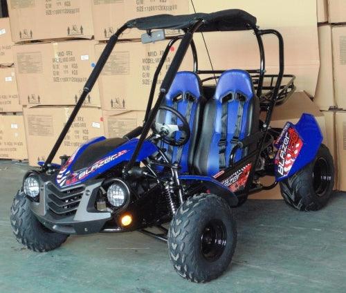 Trailmaster Blazer i2k, Electric off road go kart for teens and adults, 60-volt 30ah Lithium batteries, Dual A arm suspension, - TurboPowersports.com
