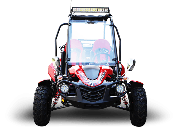 Trailmaster ULTRA Blazer 200X Go Kart Upgraded frame, Bigger Tires, Body kit, Chrome Rimes, All Terrian Tires - TurboPowersports.com