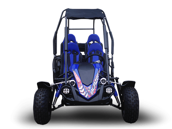 TrailMaster Blazer 4-200X Off Road Adult Buggy Go kart four seater. High Back Seats with race style harness - TurboPowersports.com