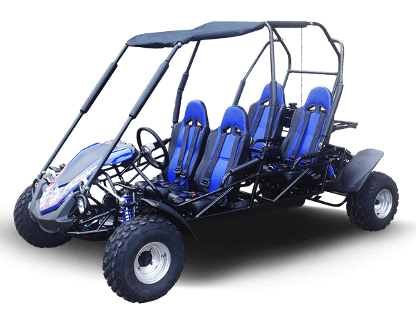 TrailMaster Blazer 4-200X Off Road Adult Buggy Go kart four seater. High Back Seats with race style harness - TurboPowersports.com