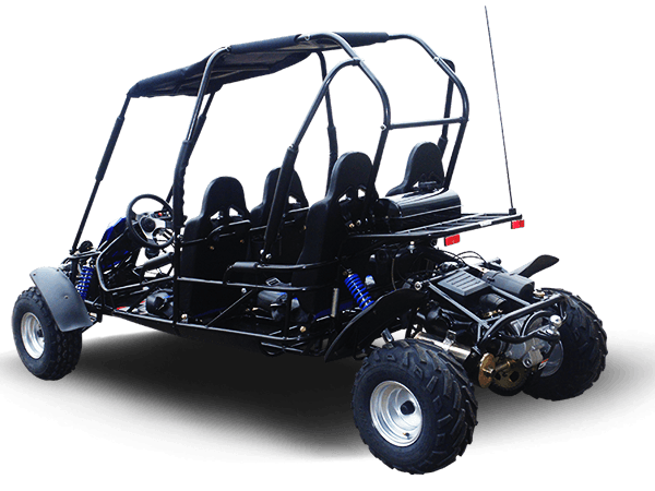 TrailMaster Blazer 4-200X Off Road Adult Buggy Go kart four seater. High Back Seats with race style harness - TurboPowersports.com