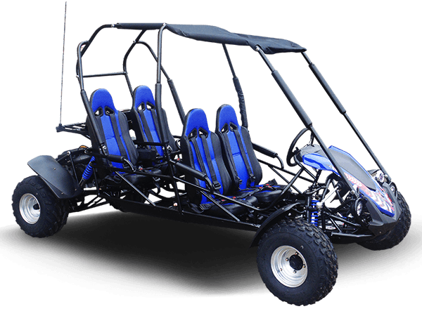 TrailMaster Blazer 4-200X Off Road Adult Buggy Go kart four seater. High Back Seats with race style harness - TurboPowersports.com