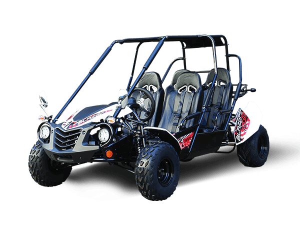 TrailMaster Blazer 4-200X Off Road Adult Buggy Go kart four seater. High Back Seats with race style harness - TurboPowersports.com