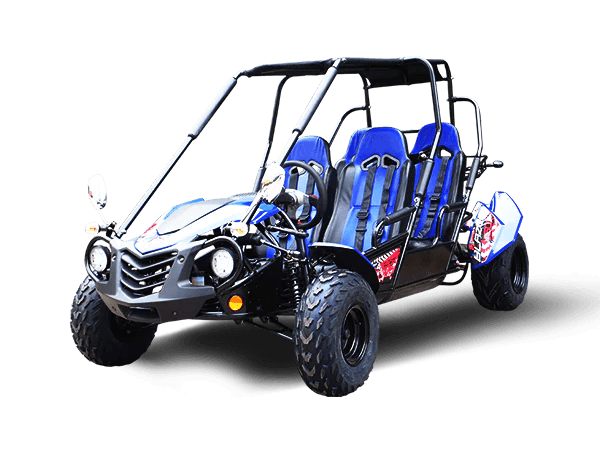 TrailMaster Blazer 4-200X Off Road Adult Buggy Go kart four seater. High Back Seats with race style harness - TurboPowersports.com