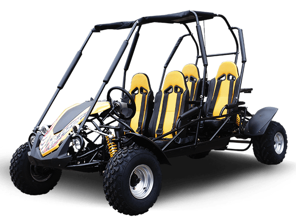 TrailMaster Blazer 4-200X Off Road Adult Buggy Go kart four seater. High Back Seats with race style harness - TurboPowersports.com