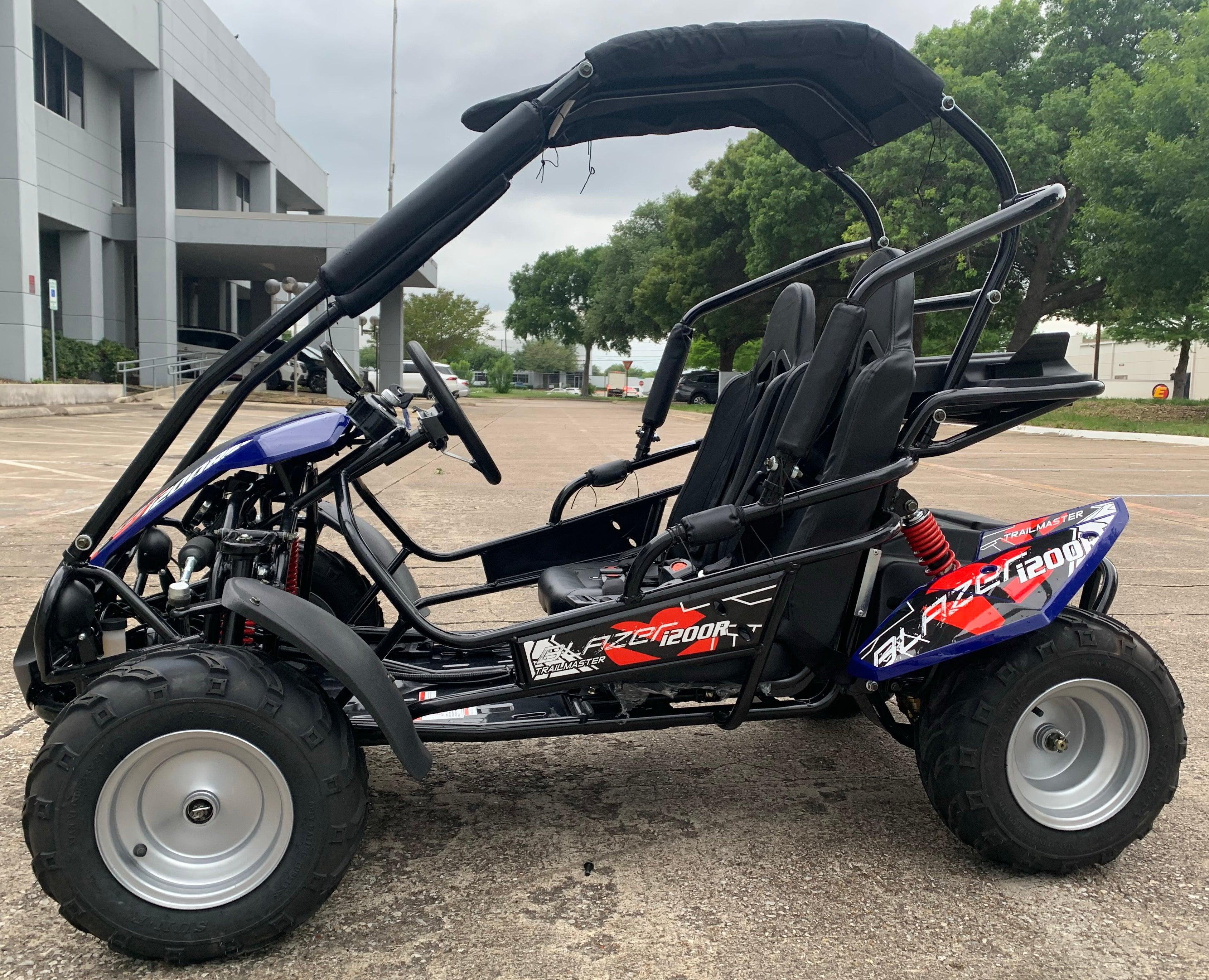 Trailmaster Blazer i200R, All Electric, 48 Volt max, Lithium Battery Pack , Up to 36 Mile range, 3 forward speeds - TurboPowersports.com