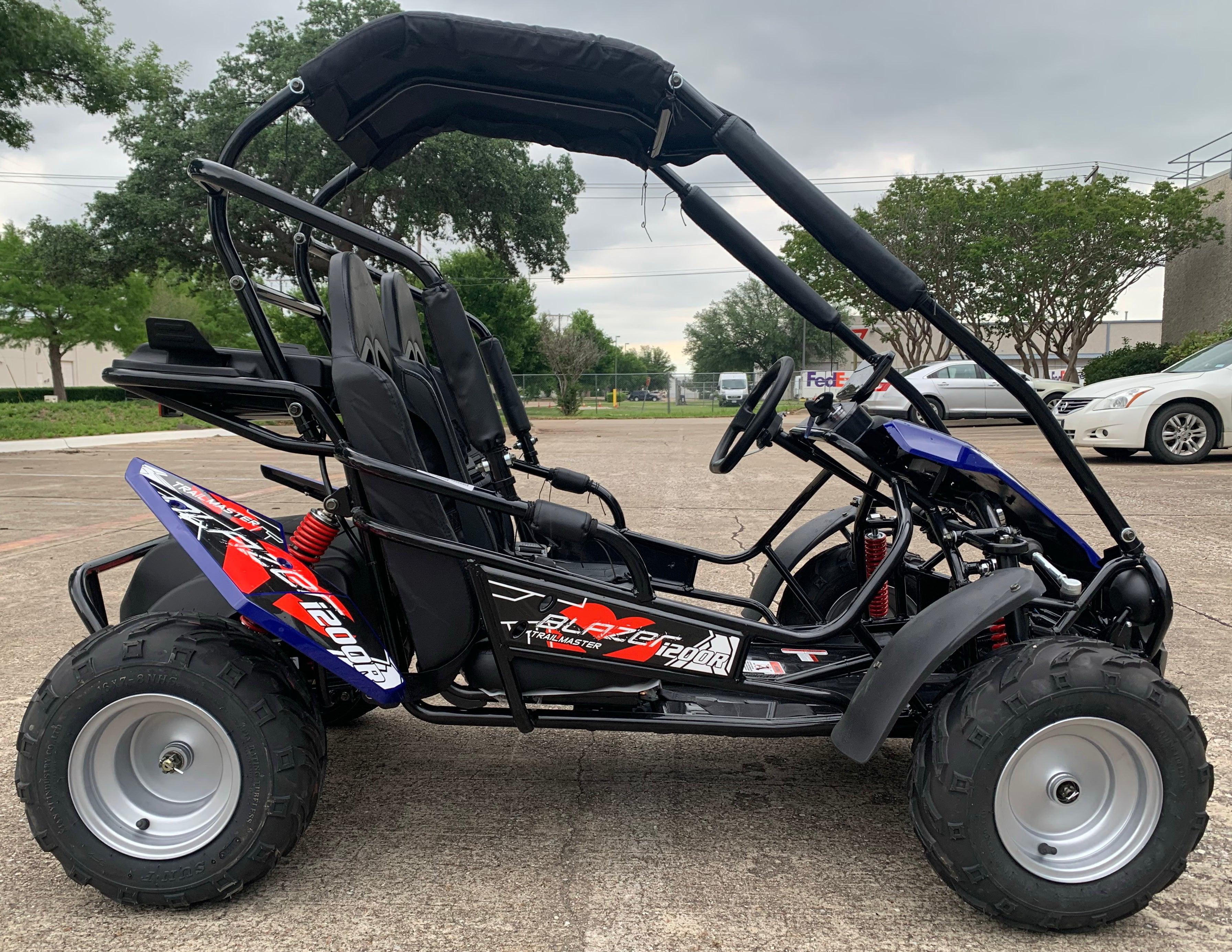 Trailmaster Blazer i200R, All Electric, 48 Volt max, Lithium Battery Pack , Up to 36 Mile range, 3 forward speeds - TurboPowersports.com