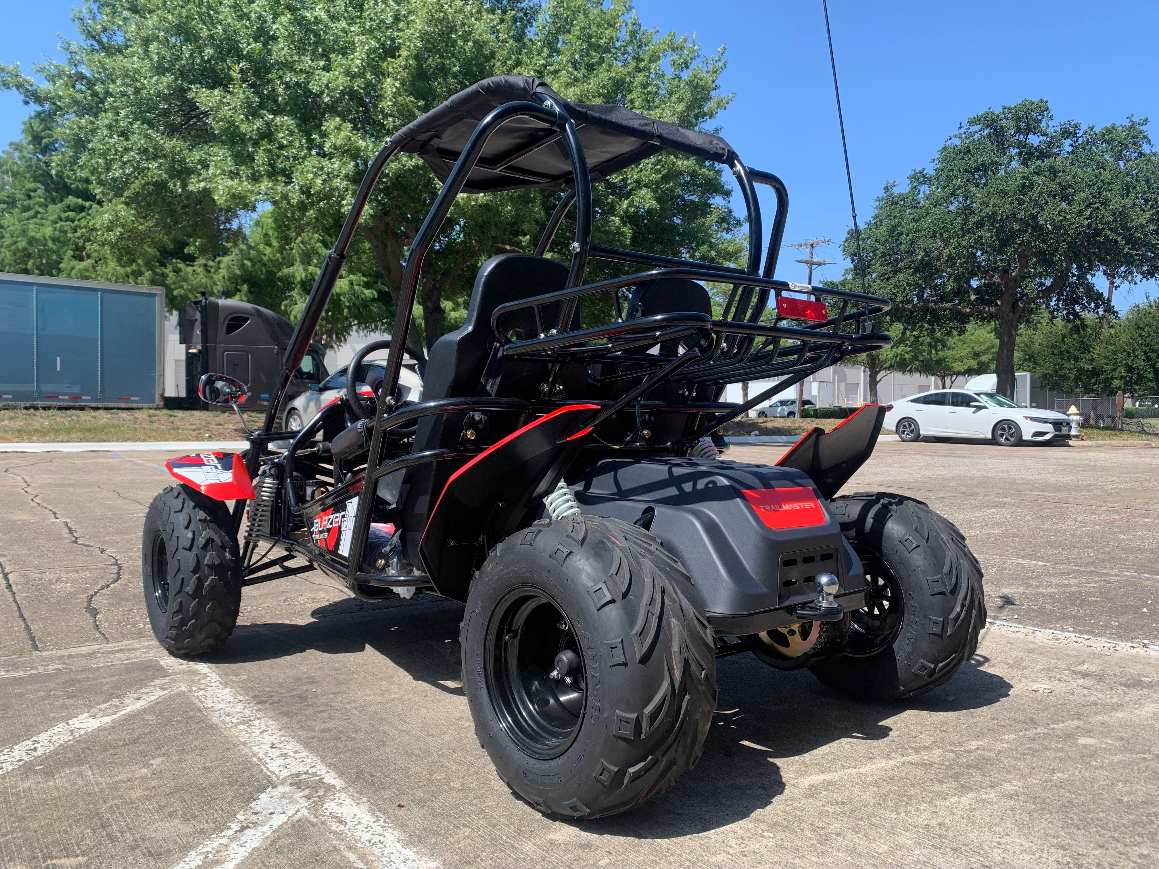 Trailmaster Blazer i2k, Electric off road go kart for teens and adults, 60-volt 30ah Lithium batteries, Dual A arm suspension, - TurboPowersports.com
