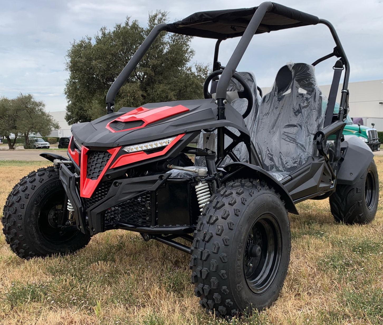 Trailmaster Cheetah 200 Go kart ,Upgraded rear end, high back seats, Full Welded Roll Cage - TurboPowersports.com