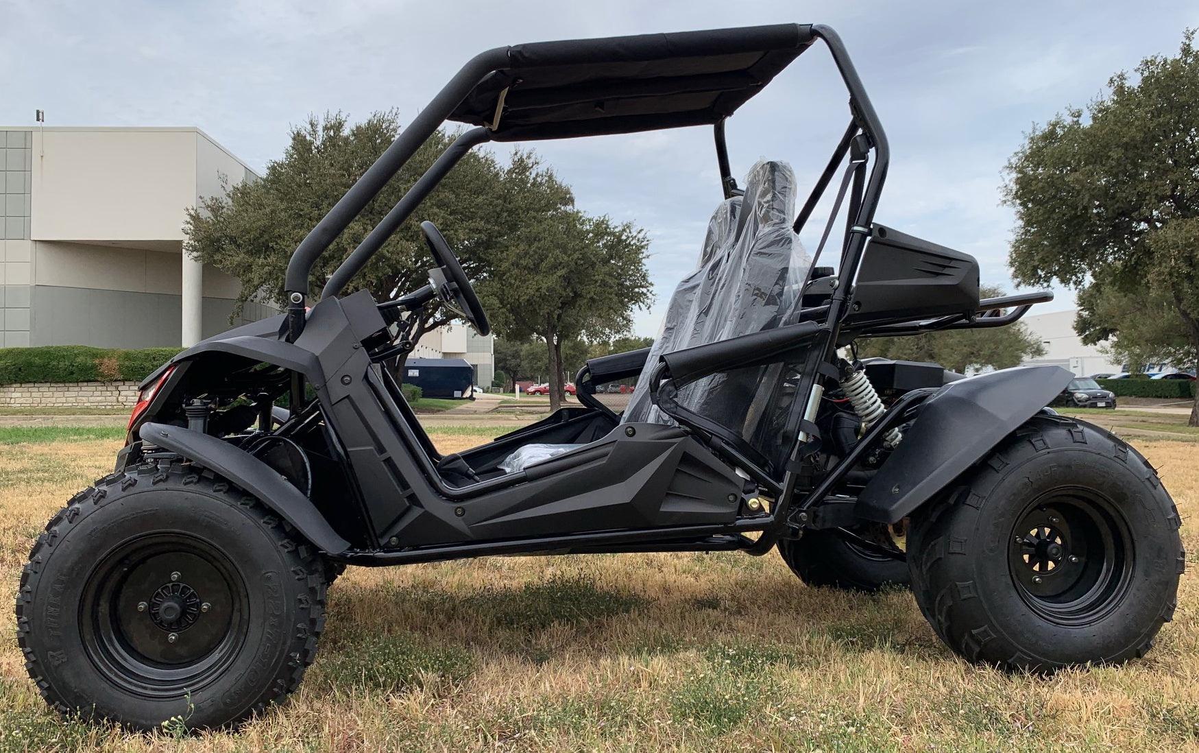 Trailmaster Cheetah 200 Go kart ,Upgraded rear end, high back seats, Full Welded Roll Cage - TurboPowersports.com