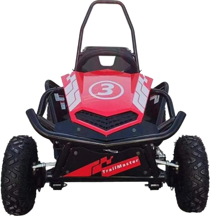 Trailmaster i3 Electric Kids Mini go kart, single seat, 500W DC, 3 speed setting, max 10 MPH, Reverse, Adjustable Seat - TurboPowersports.com