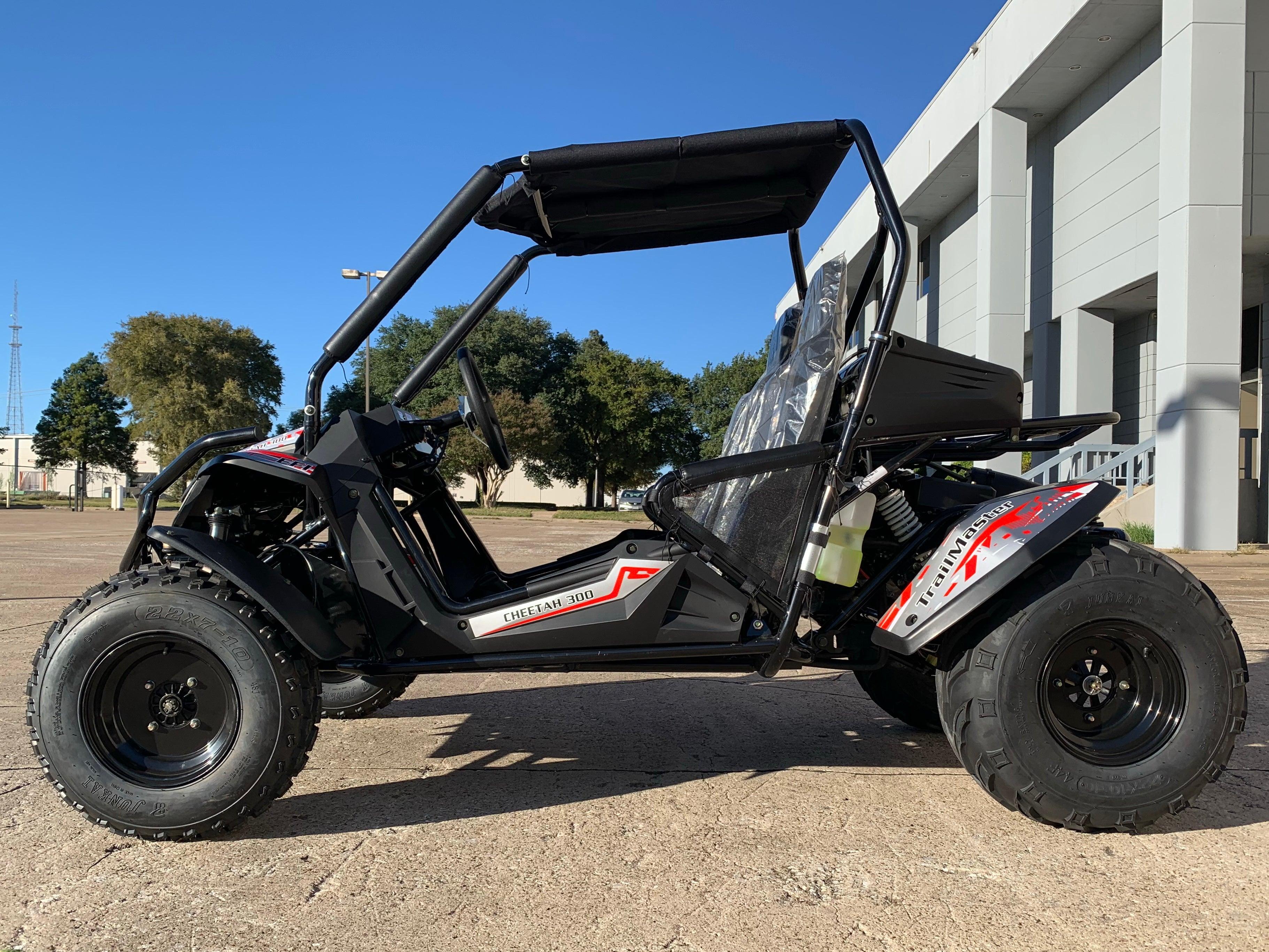 Trailmaster Cheetah 300E Off Road UTV/Go kart 18 HP Fuel Injected, Upgraded rear suspension - TurboPowersports.com