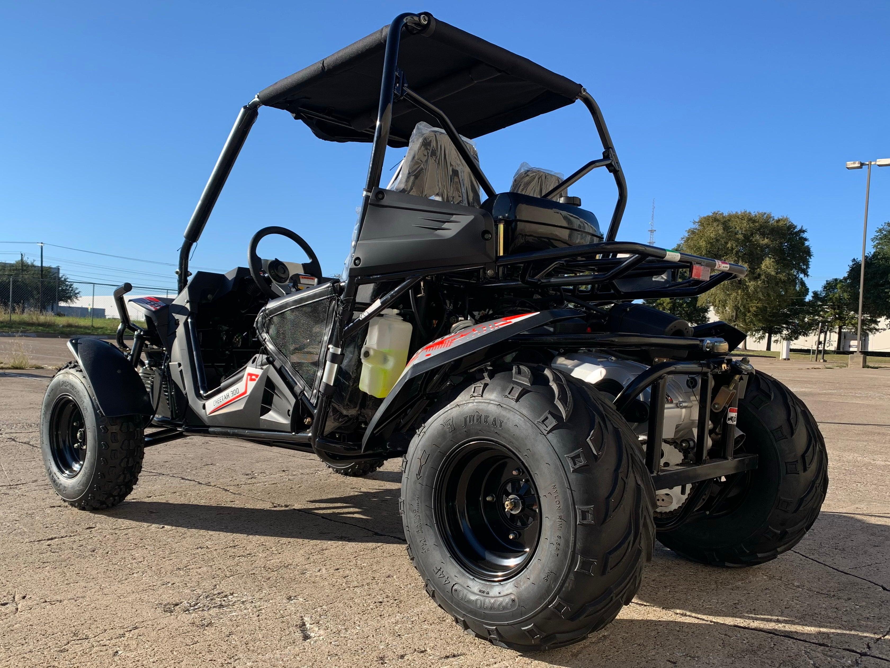 Trailmaster Cheetah 300E Off Road UTV/Go kart 18 HP Fuel Injected, Upgraded rear suspension - TurboPowersports.com