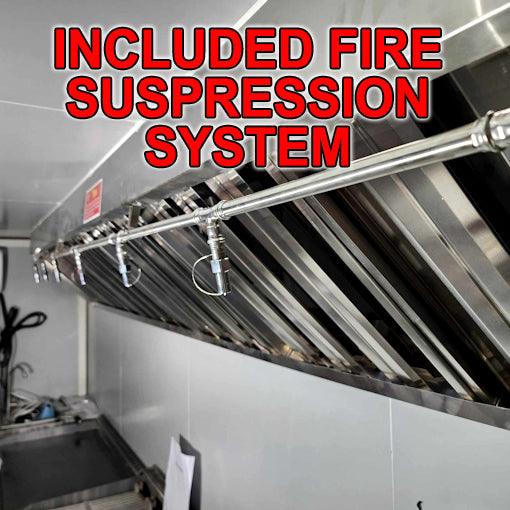 18' Food Concession Trailer Fully Loaded With Every Option - Red-Blue-Black - TurboPowersports.com