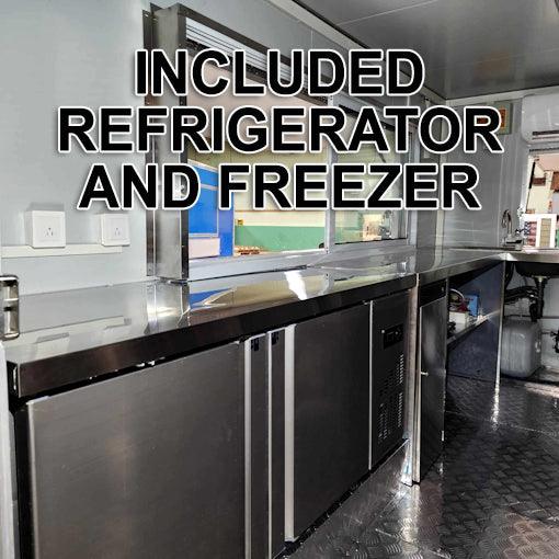 18' Food Concession Trailer Fully Loaded With Every Option - Red-Blue-Black - TurboPowersports.com
