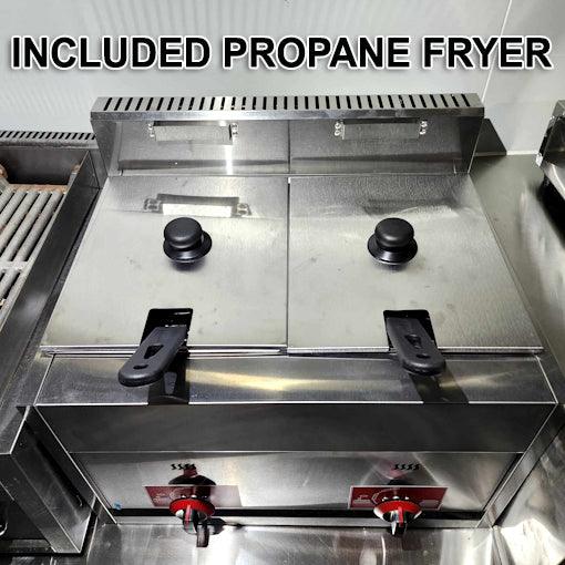 18' Food Concession Trailer Fully Loaded With Every Option - Red-Blue-Black - TurboPowersports.com