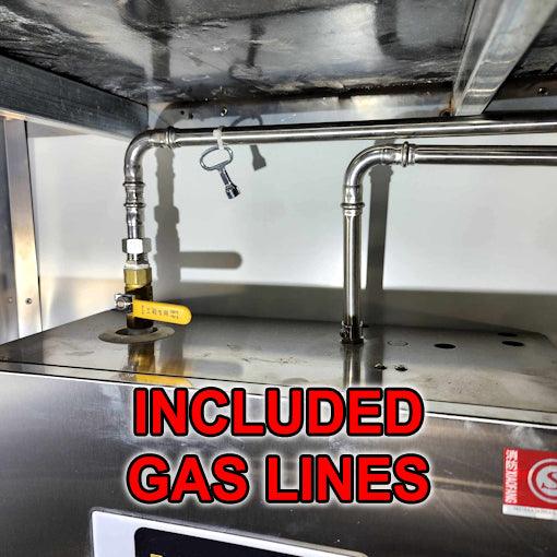 18' Food Concession Trailer Fully Loaded With Every Option - Red-Blue-Black - TurboPowersports.com
