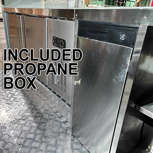 18' Food Concession Trailer Fully Loaded With Every Option - Red-Blue-Black - TurboPowersports.com