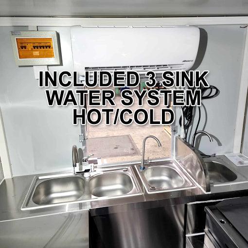 18' Food Concession Trailer Fully Loaded With Every Option - Red-Blue-Black - TurboPowersports.com