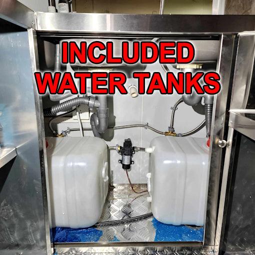 18' Food Concession Trailer Fully Loaded With Every Option - Red-Blue-Black - TurboPowersports.com
