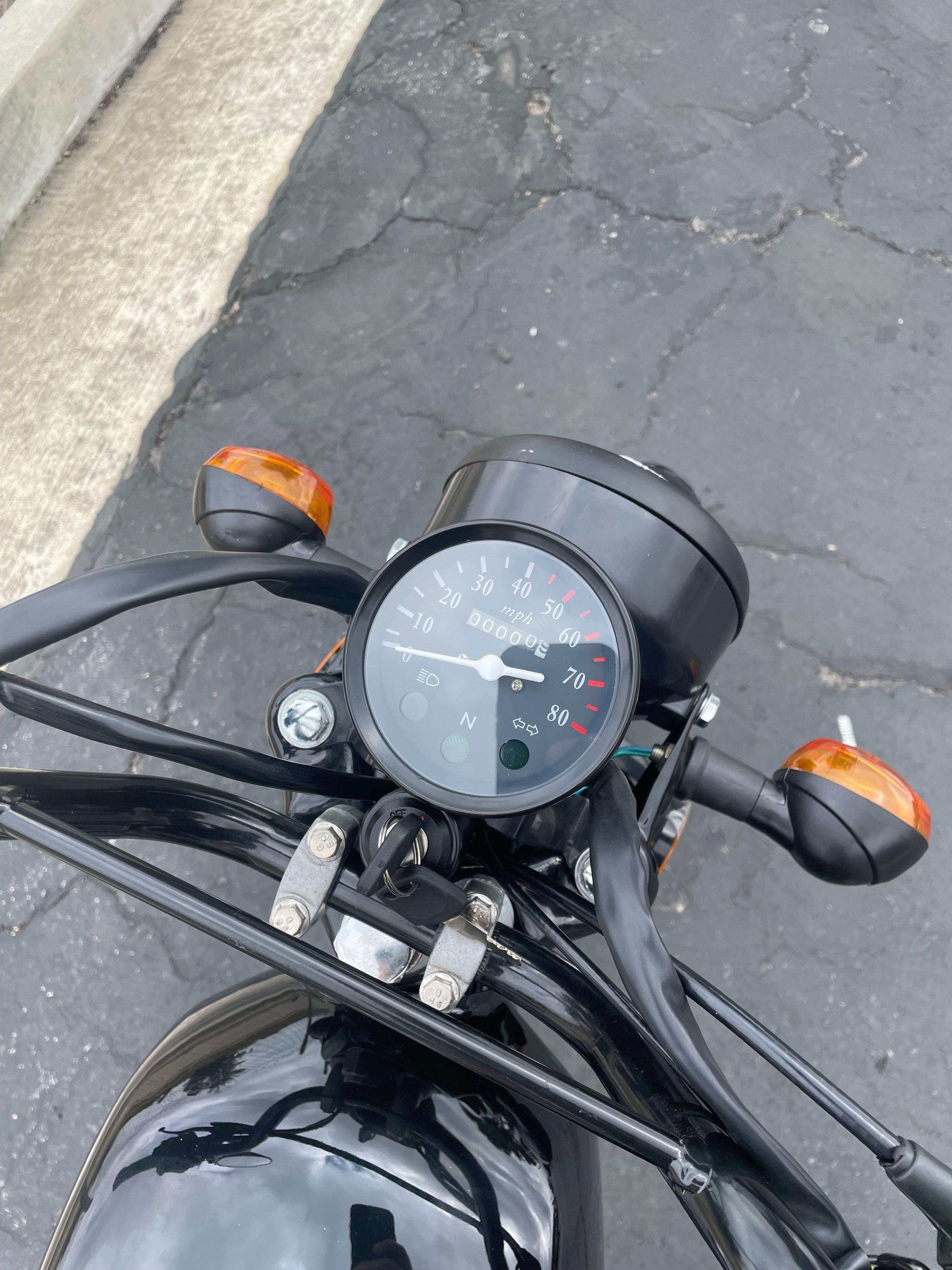 Limited Edition Nostalgia 125cc 4 Speed Simi Automatic -Speed Manual Motorcycle Scooter - TurboPowersports.com