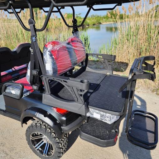 48V Electric Golf Cart 6 Seater Lifted Renegade+ Edition Utility Golf UTV King To Coleman Kandi 6p - Blue - TurboPowersports.com