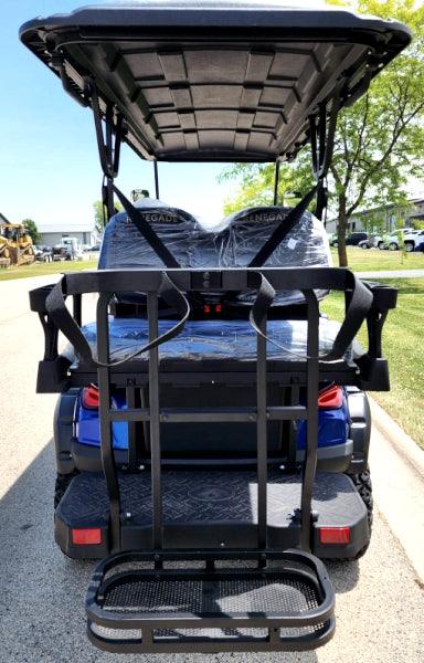 48V Electric Golf Cart 6 Seater Lifted Renegade+ Edition Utility Golf UTV King To Coleman Kandi 6p - Blue - TurboPowersports.com