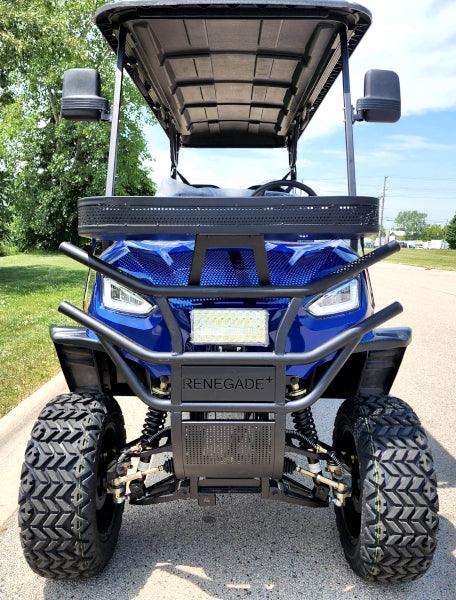 48V Electric Golf Cart 6 Seater Lifted Renegade+ Edition Utility Golf UTV King To Coleman Kandi 6p - Blue - TurboPowersports.com