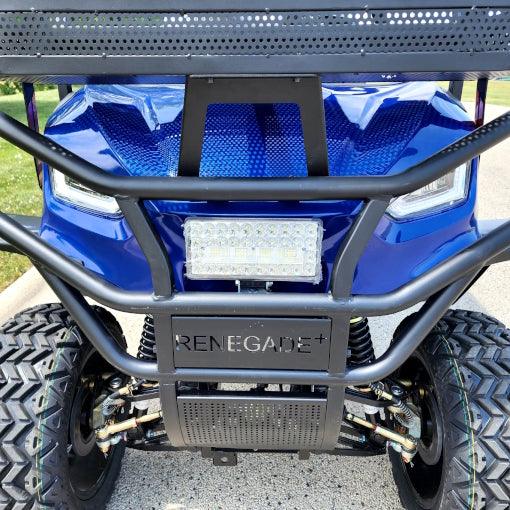 48V Electric Golf Cart 6 Seater Lifted Renegade+ Edition Utility Golf UTV King To Coleman Kandi 6p - Blue - TurboPowersports.com