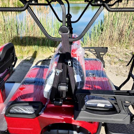 48V Electric Golf Cart 6 Seater Lifted Renegade+ Edition Utility Golf UTV King To Coleman Kandi 6p - Blue - TurboPowersports.com