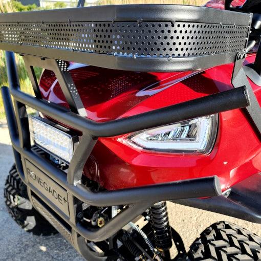 48V Electric Golf Cart 6 Seater Lifted Renegade+ Edition Utility Golf UTV King To Coleman Kandi 6p - Blue - TurboPowersports.com