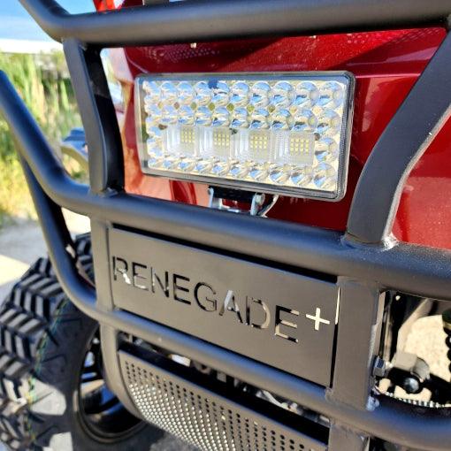48V Electric Golf Cart 6 Seater Lifted Renegade+ Edition Utility Golf UTV King To Coleman Kandi 6p - Blue - TurboPowersports.com