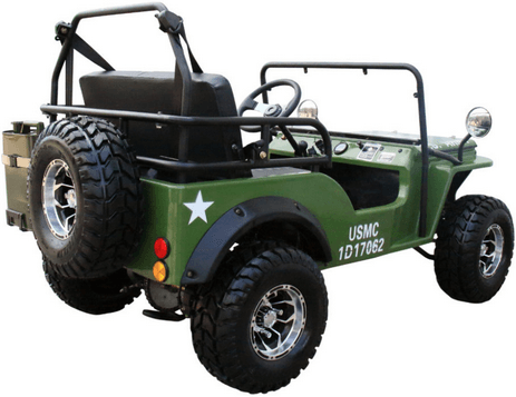 Mini-Jeep Style 125cc Series 4. Mid-Size Youth Mini-jeep 3-Speed semi-Automatic with Reverse, 95% pre-assembled - TurboPowersports.com