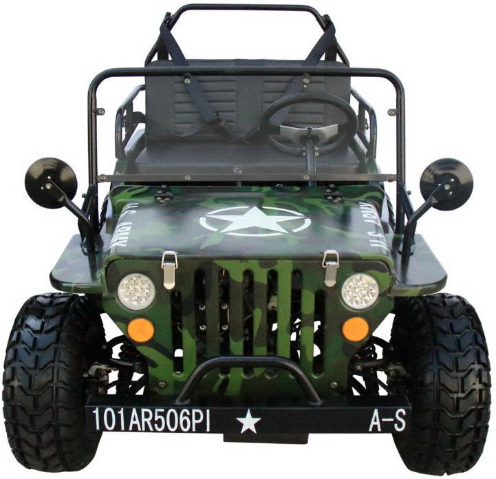 Mini-Jeep Style 125cc Series 4. Mid-Size Youth Mini-jeep 3-Speed semi-Automatic with Reverse, 95% pre-assembled - TurboPowersports.com