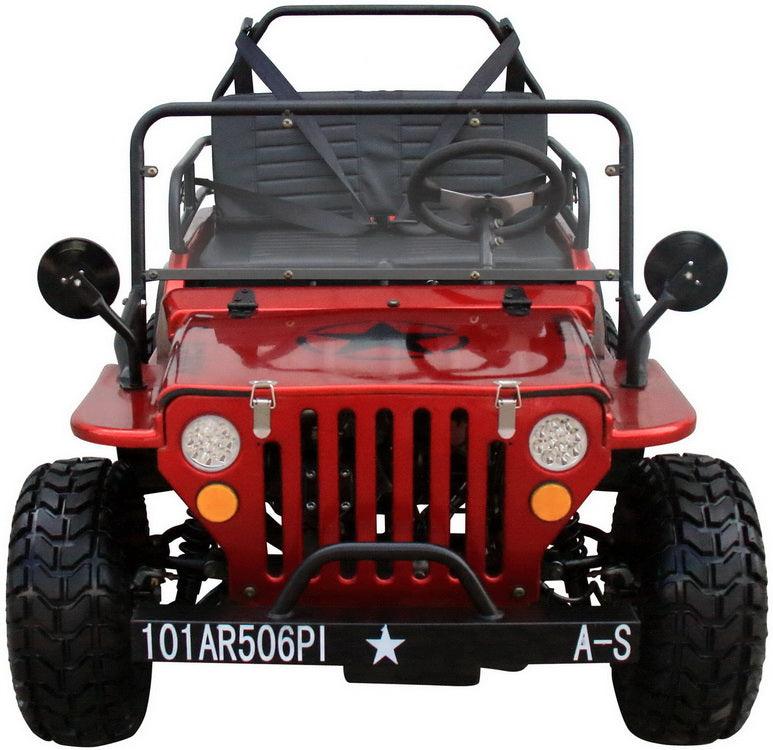 Mini-Jeep Style 125cc Series 4. Mid-Size Youth Mini-jeep 3-Speed semi-Automatic with Reverse, 95% pre-assembled - TurboPowersports.com