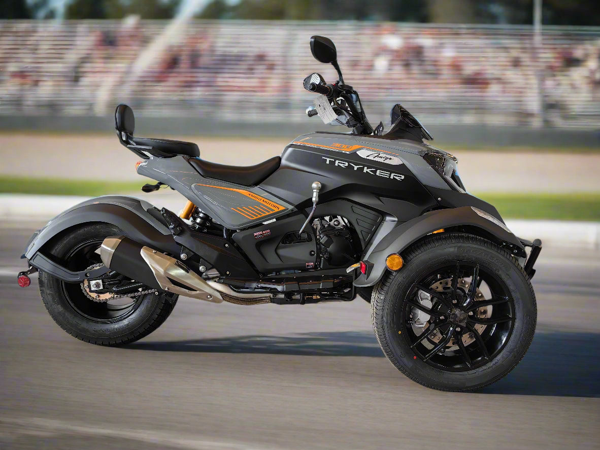 300cc EFI Tryker Trike Scooter Gas Moped Fully Automatic with Reverse - Amigo Tryker 300 - TurboPowersports.com