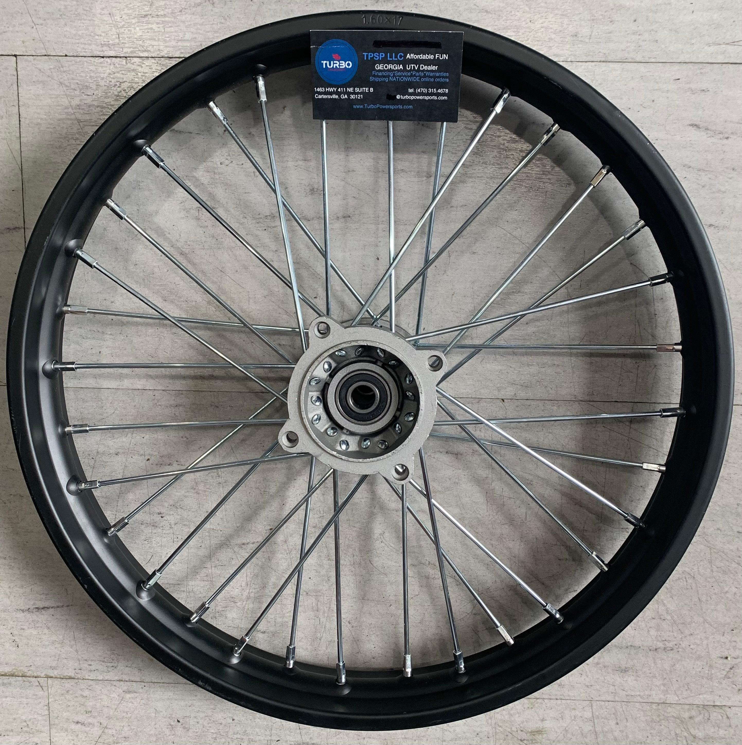 XTR K3 17" Front Wheel Rim 1.60-17 with 15mm Bearing Assembly for Dirt Pit Bike