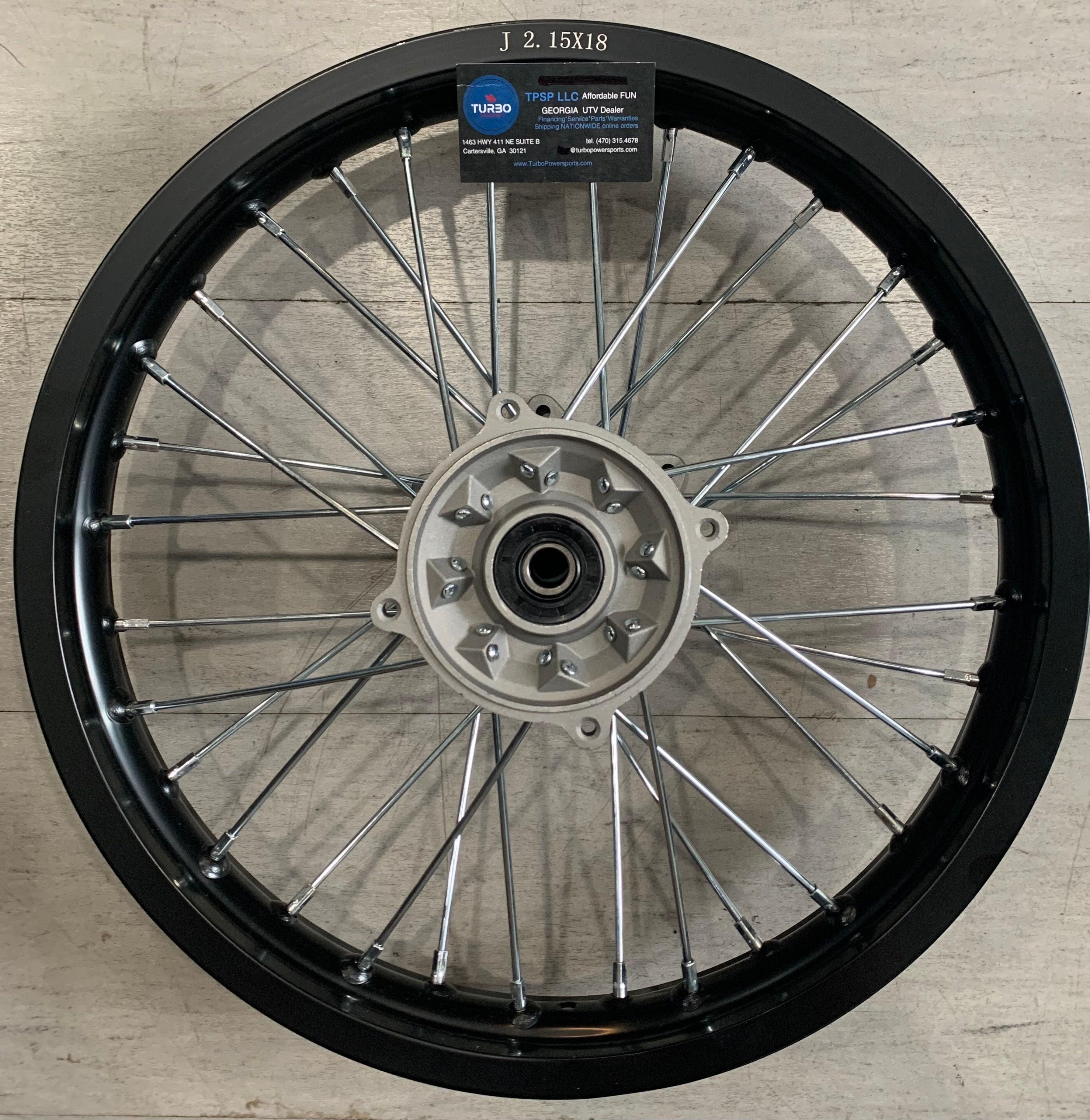 XTR K5 18" Rear Wheel Rim 2.15-18 with 15mm Bearing Assembly for Dirt Pit Bike